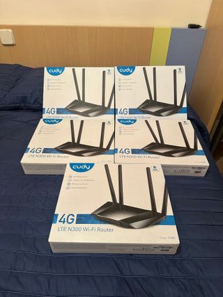 5 unidades Cudy LT400 4G LTE WiFi Router 300Mb