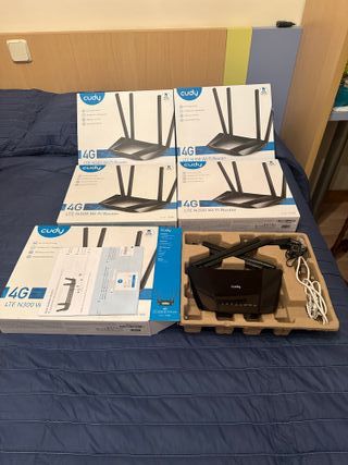 5 unidades Cudy LT400 4G LTE WiFi Router 300Mb