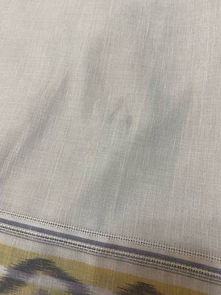 Cortinas decorativas amarillas y azules. 4 piezas