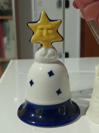 2 campanelle in ceramica