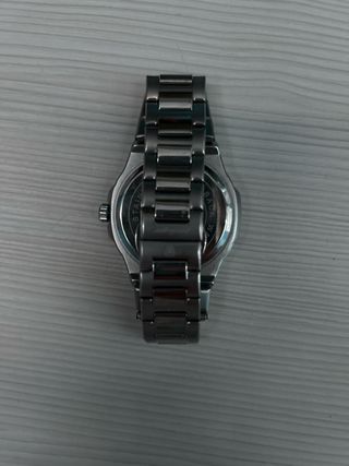 Reloj Poedagar Hombre Negro y Plateado