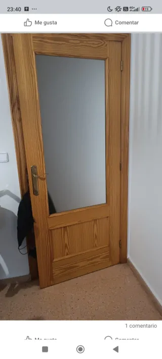 6 Puertas Madera (1 con Cristal) 72cm
10€ cada una