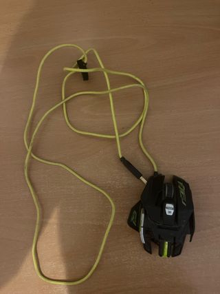 Ratón Gaming Negro y Verde