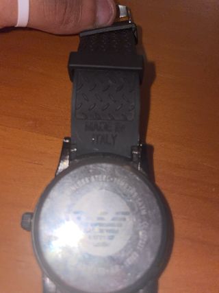 Reloj Emporio Armani Negro y Plateado 