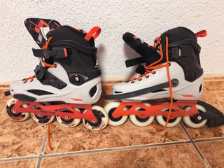 Patines Rollerblade Naranja y Negro
