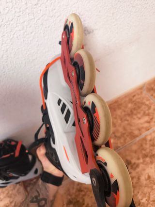 Patines Rollerblade Naranja y Negro
