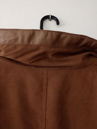 Chaqueta acolchada marrón estilo ante Talla L