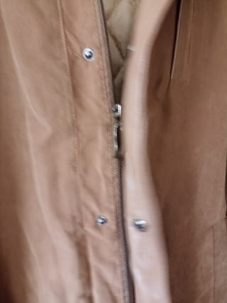 Chaqueta acolchada marrón estilo ante Talla L