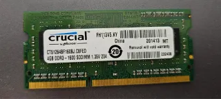 Crucial 4GB DDR3 1600MHz SODIMM Memoria RAM