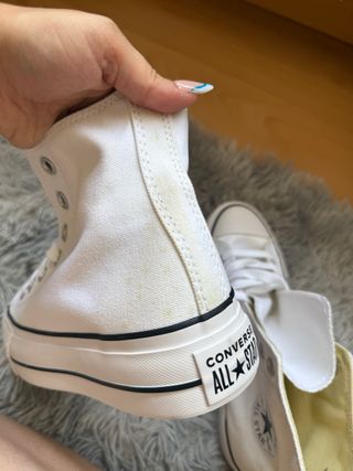 Converse plataforma blancas talla 39