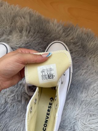 Converse plataforma blancas talla 39