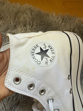 Converse plataforma blancas talla 39