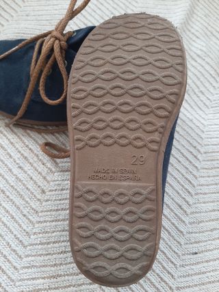 Zapatos Batilas piel azul talla 29