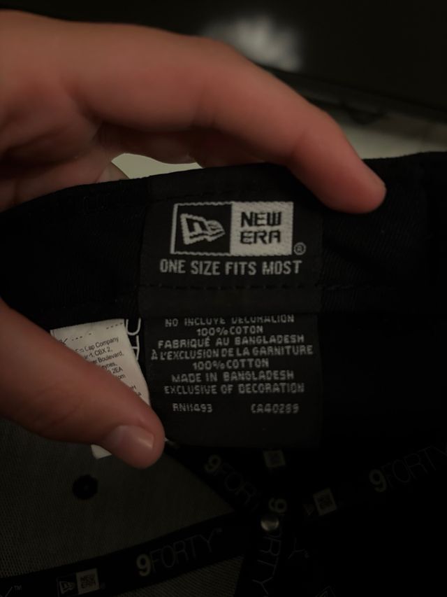 Gorra New Era LA Negra y Azul