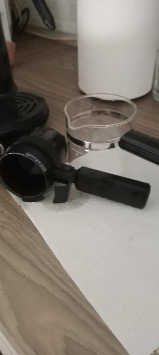 Cafetera con advertencia de presión