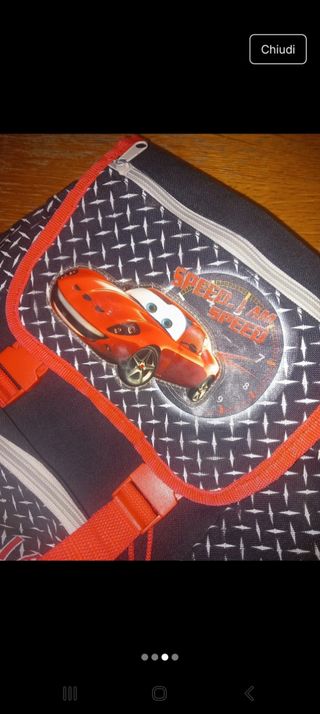 Zaino Cars Speed con fibbie rosse