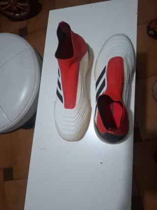 Adidas Predator Tango 18+ IN Blanco/Negro/Coral