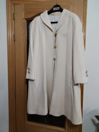 Abrigo beige mujer talla 44