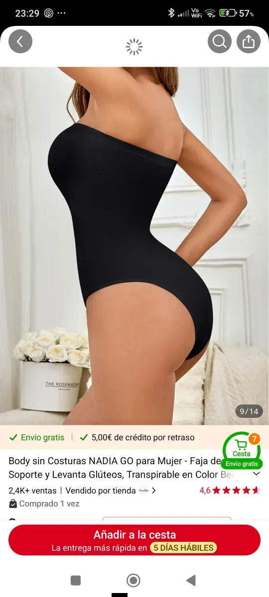 Body senza cuciture da donna NADIA GO