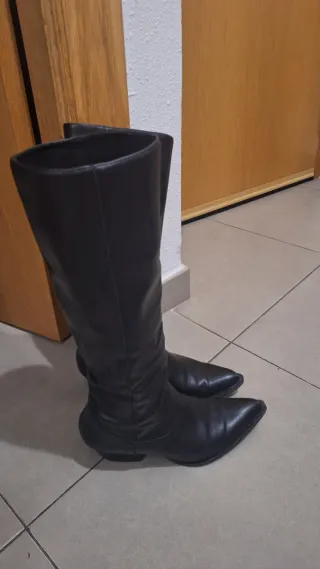 Botas altas Zara negras