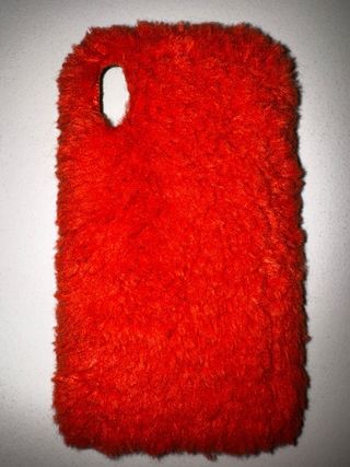 Cover iPhone XR pelo orsetto corallo