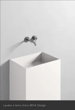 Lavabo de baño de material Corian (de gama alta)