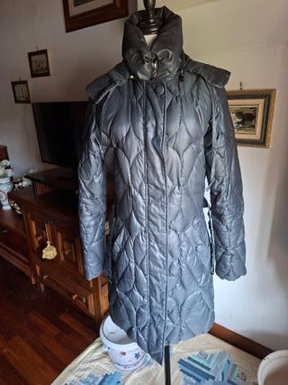 Piumino Trussardi Jeans donna grigio vera piuma