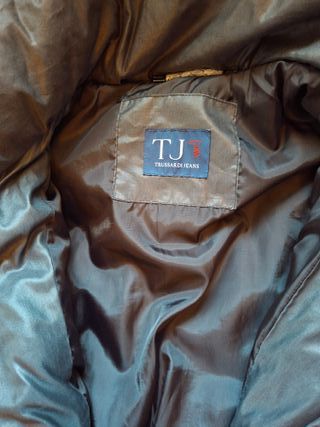 Piumino Trussardi Jeans donna grigio vera piuma