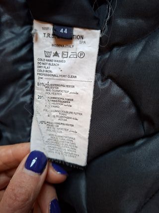 Piumino Trussardi Jeans donna grigio vera piuma