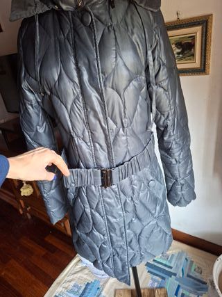 Piumino Trussardi Jeans donna grigio vera piuma