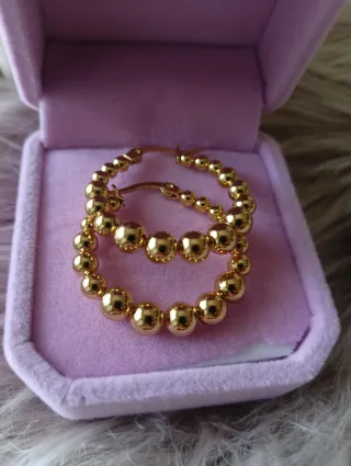 Pendientes Aro Chapados en Oro