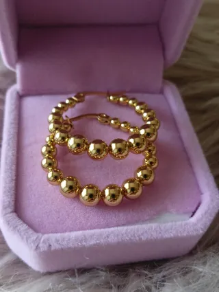 Pendientes Aro Chapados en Oro
