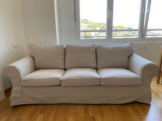 Sofá 3 plazas Ikea Ektorp beige