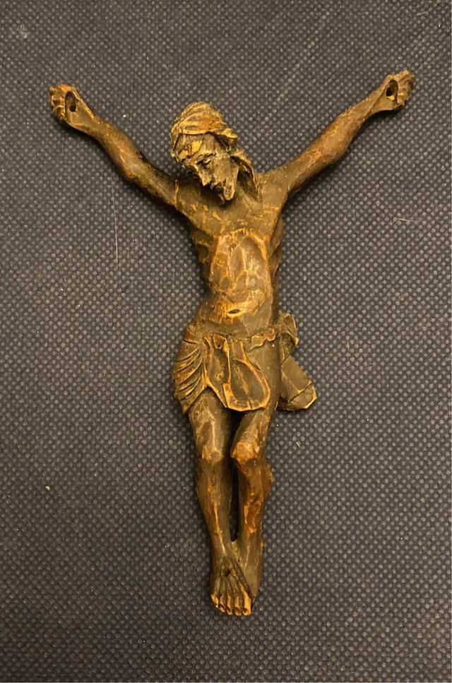 Antico Crocifisso Legno Cirmolo