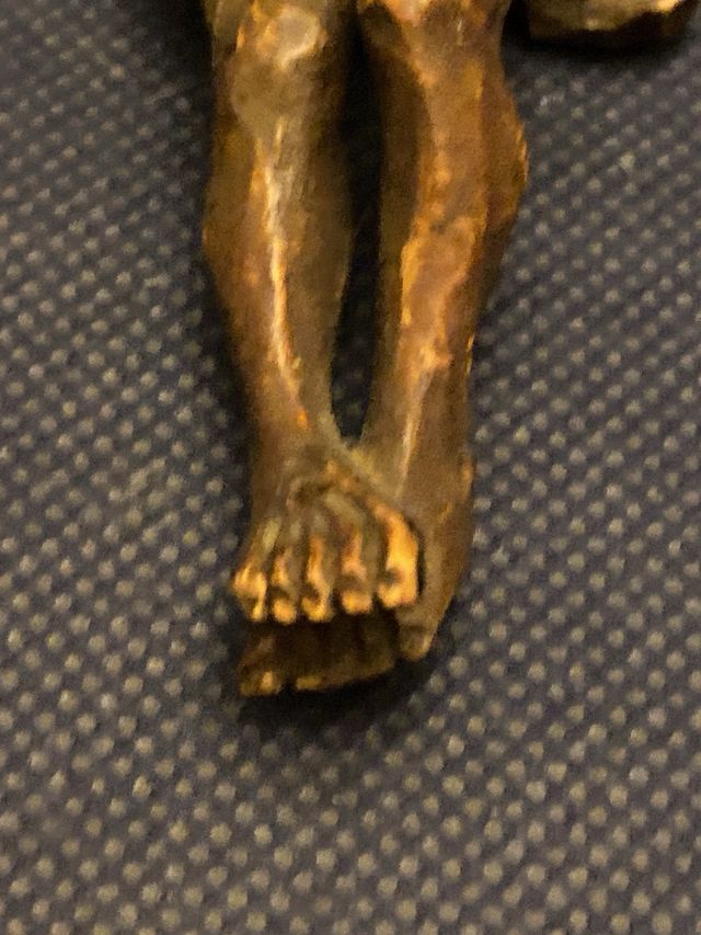 Antico Crocifisso Legno Cirmolo