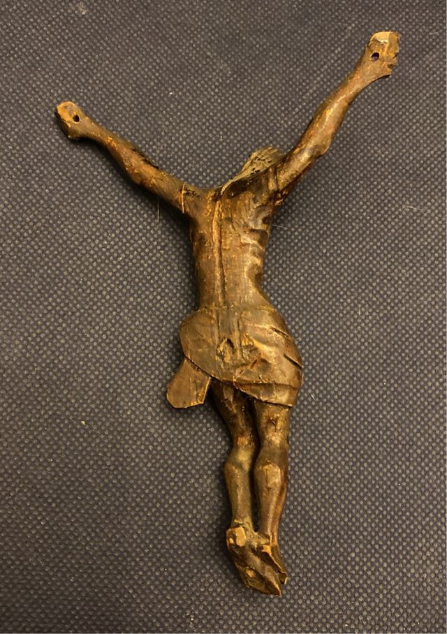 Antico Crocifisso Legno Cirmolo