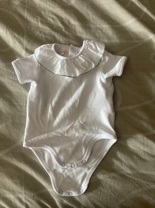 Body Carco Blanco Cuello Volante