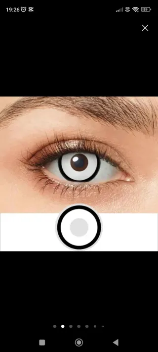 Lentillas Halloween Rojas y Blancas