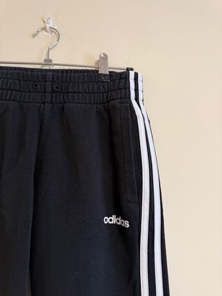Pantalón Adidas Negro Rayas Blancas
