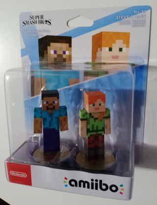 Amiibo Minecraft Steve & Alex