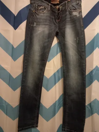 Pantalones Stradivarius Azules