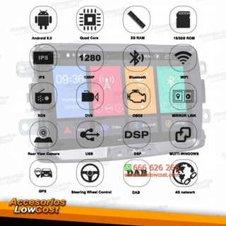NAVEGADOR MULTIMEDIA ANDROID 11.0 GPS HD ESPECÍFI