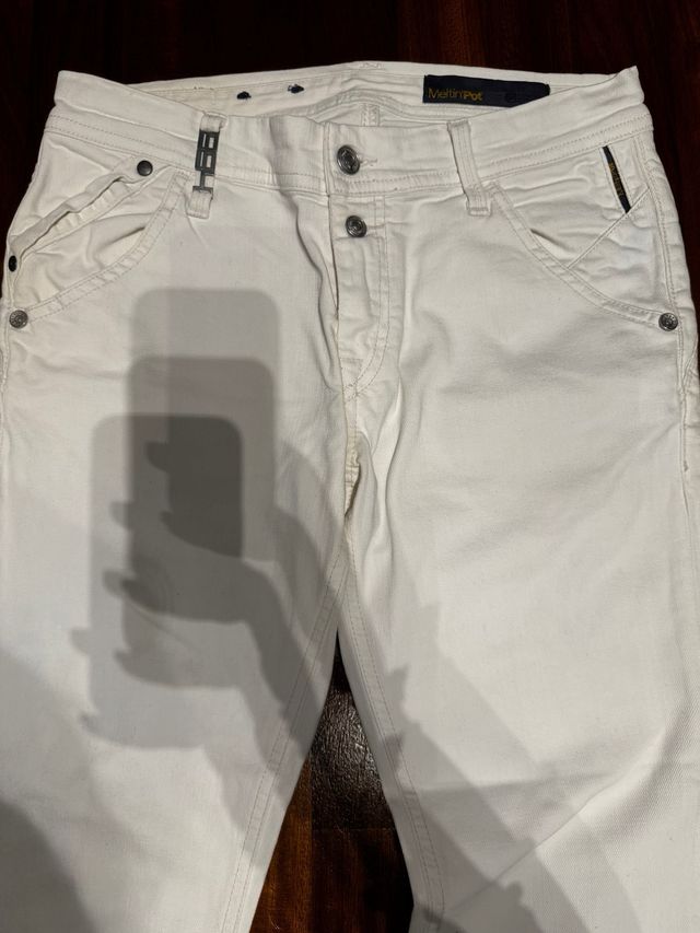 Jeans bianco originale Meltin Pot