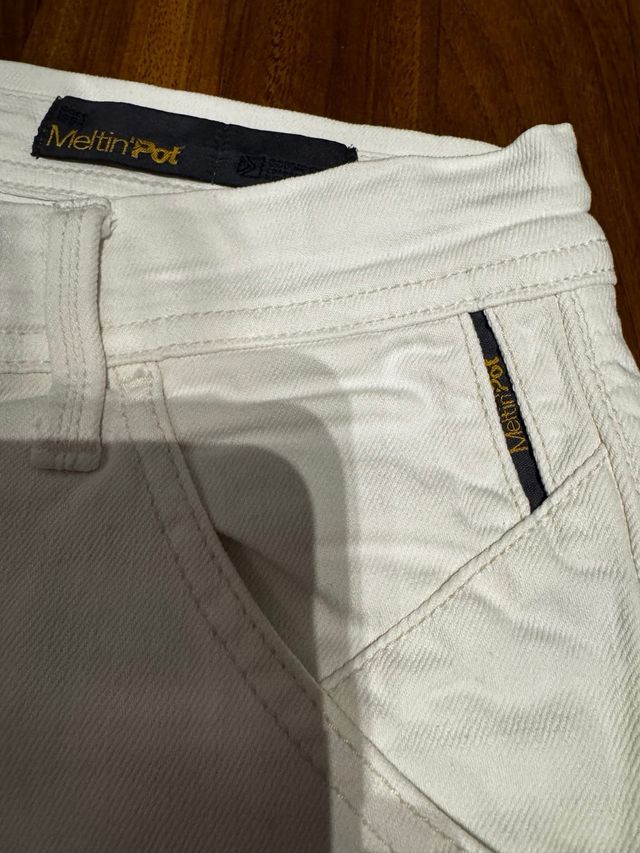 Jeans bianco originale Meltin Pot
