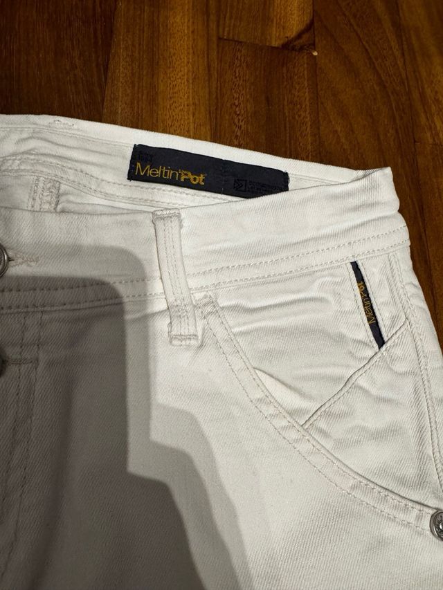 Jeans bianco originale Meltin Pot