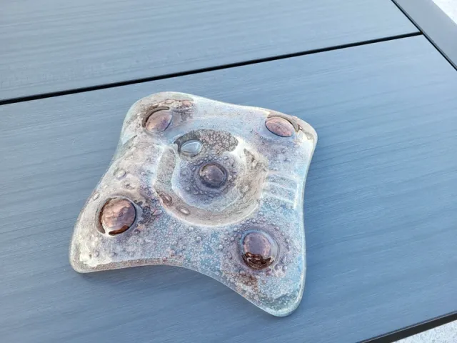 Peça de vidro artesanal exclusiva