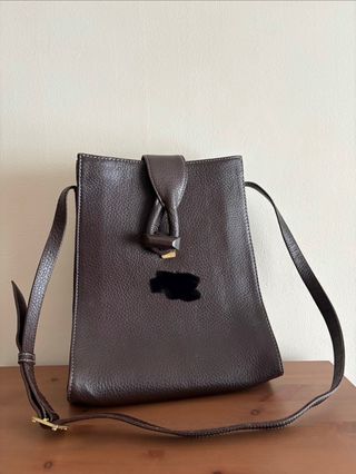 Bolso piel marrón