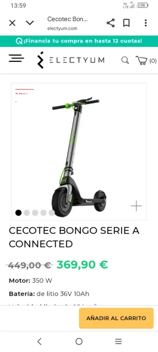 Patinete Eléctrico Cecotec Bongo Serie A