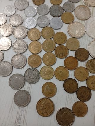 Lote de monedas antiguas vendo o cambio