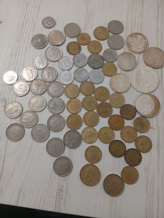 Lote de monedas antiguas vendo o cambio